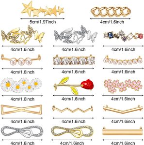 Adornos de Metal Personalizados <span class=keywords><strong>para</strong></span> Cordones de Zapatos, Hebillas Decorativas con Pedrería, Clips <span class=keywords><strong>para</strong></span> Cordones de <span class=keywords><strong>Zapatillas</strong></span> - Product Image 1