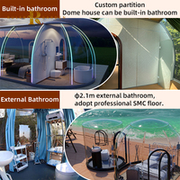 Tente de fête familiale de luxe capsule de toit transparente isolée igloo du désert station de camping glamping hôtel maison dôme vente en gros