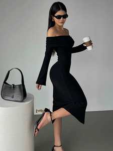 <span class=keywords><strong>Abito</strong></span> <span class=keywords><strong>Midi</strong></span> VanessaLab in <span class=keywords><strong>Velluto</strong></span> Traspirante, Senza Maniche, Vestibilità Regolare, Stile Casual - Product Image 4