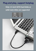 Harga Pabrik Hard Drive Eksternal Kecepatan Tinggi USB ke Serial SATA 22pin Converter Kabel Hard Disk USB 3.0 untuk HDD SSD 2.5 inci