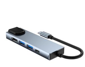 Bộ Chuyển Đổi USB C 5 Trong 1 Với Sạc 4K 1080P/<span class=keywords><strong>VGA</strong></span>/USB C, 2 USB 3.0, Đầu Đọc Thẻ SD/TF - Product Image 3