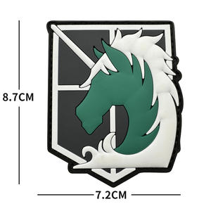 Soruşturma kolordu 3D demir-kauçuk PVC cırt cırt şapka için kol bandı-yıkama-ücretsiz çin - Product Image 3