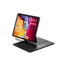 Étui clavier flottant en cuir PU avec pavé tactile rétroéclairé pour iPad Pro 12.9 6e génération 2022, support magnétique, coque BT OEM