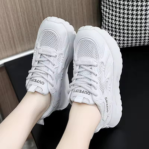 Zapatos de Mujer Cómodos y a la Moda, Hechos en China 2026, Color Sólido, Transpirables, con Cordones, Antideslizantes, Deportivos, para Primavera, Verano y Otoño - Product Image 3