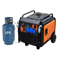 Générateur onduleur bi-carburant 8KW 10KW 12KW Essence Gaz Naturel GPL 50Hz 60Hz Démarrage à distance Mode Éco pour la maison