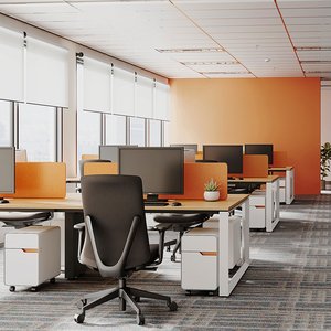 Estación de Trabajo Modular Moderna para 4 Personas con Diseño de Bancos para Espacios Amplios y Equipos de Tamaño Mediano - Product Image 2