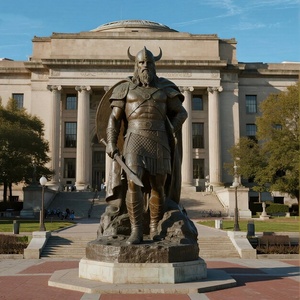 Statue de guerrier en métal grandeur nature pour l'extérieur, célèbre dieu <span class=keywords><strong>nordique</strong></span> <span class=keywords><strong>Odin</strong></span>, énormes sculptures de guerrier en bronze coulé, statue de dieu viking - Product Image 6