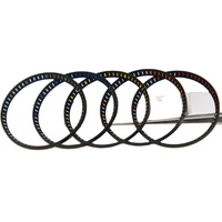 Bague de chapitre de montre SKX007 bicolore en laiton, 5 couleurs, nouveau modèle populaire, prix d'usine
