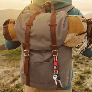 Wholesale <b>Custom</b> Short Carabiner Lanyard <b>Custom</b> Carabiner <b>Keychains</b> with Compass Outdoor Survival Compass Carabiner Lanyard - Product Image 6