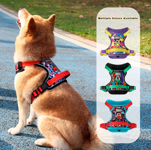 Arnés Personalizado para Perro con Logotipo, Correas Resistentes, Malla Transpirable Acolchada, Clip para Correa Delantera y Trasera con Anillo en D, Reflectante para Seguridad Nocturna - Product Image 4