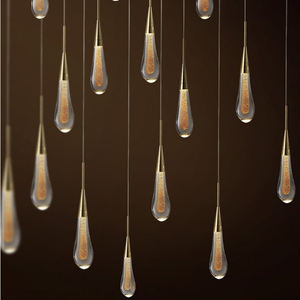Luci moderne a goccia <span class=keywords><strong>lampadari</strong></span> a soffitto a Led <span class=keywords><strong>per</strong></span> la casa di lusso in vetro lampada di cristallo <span class=keywords><strong>lampadari</strong></span> luce di illuminazione Vanity - Product Image 2