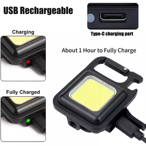 Mini Linterna LED Táctica Recargable USB de Alta Potencia, Portátil, para Exteriores, con Llavero - Product Image 6
