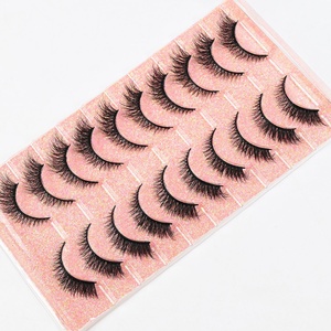 Offre Spéciale – Faux Cils Effet Œil de Chat Épais 5D pour un Courbe Naturel, Style Européen et Américain, Lot de 10 Paires, Vente en Gros - Product Image 4