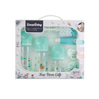 Ensemble cadeau pour bébé 6 pièces Ensemble de biberons pour bébé Nouveau-né Ensemble cadeau pour bébé