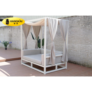 Gazebo <span class=keywords><strong>de</strong></span> <span class=keywords><strong>jardin</strong></span> en <span class=keywords><strong>aluminium</strong></span> <span class=keywords><strong>de</strong></span> haute qualité, canapé-<span class=keywords><strong>lit</strong></span> d'extérieur <span class=keywords><strong>de</strong></span> luxe avec auvent - Product Image 3