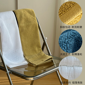 Pure Cotton Face <b>Towels</b> Solid Color 35x75cm 70x140cm Skin-Friendly For <b>Bathing</b> And Washing Faces Gift <b>Set</b> - Product Image 2