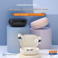 Écouteurs sans fil W600 Mini Clip-on OWS à oreille ouverte, Bluetooth, suppression du bruit ENC, son stéréo 3D surround, en silicone, pour le sport
