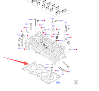 Kit de joints de culasse moteur en acier EJ7E6051HA EJ7Z6051B compatible avec Edge Mondeo Escape 2.0 Garantie 1 an