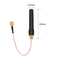 Antena LoRa para Exteriores de 433MHz, 28dBi de Alta Ganancia, Impermeable, Omnidireccional, de ABS con Conector Roscado para IoT Gateway, Compatible con OEM