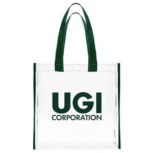 Wholesale Custom Modern Luxury Waterproof Holographic Clear PVC Tote <b>Bags</b> Women's Logo Cosmetic Handbags <b>Beach</b> <b>Bag</b> Pattern - Product Image 4