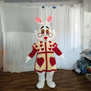 Funtoys MOQ 1 Uds cosplay de dibujos animados vestido de fiesta de conejito de Pascua gran oferta disfraz de mascota personalizado lindo disfraz de Mascota de conejo a la venta
