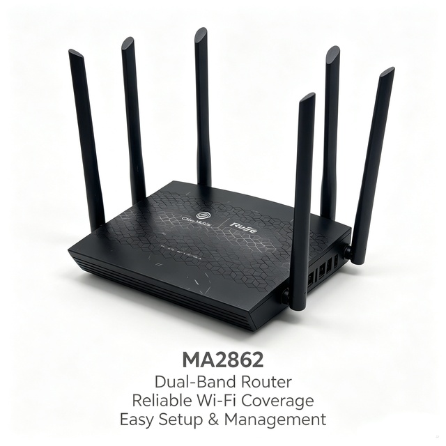 Xinsuhang RG-MA2862 AX1800 WiFi 6 Dual Band Full Gigabit Router, 4 Antennas, Mesh, RJ45 -Wholesale for Bulk Suppliers