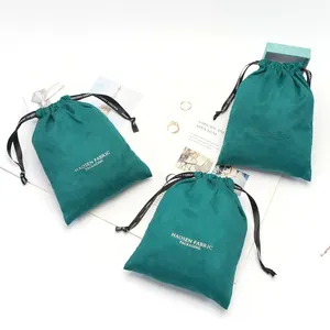 Универсальные мешки для упаковки ювелирных изделий на шнурке под заказ, мешки из микрофибры для нарисования на шнурке, мешочки для часов из микрофибры