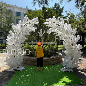 Fausses fleurs de cerisier L85 6.5ft 8ft 10ft Décoration de fond Arbres de <span class=keywords><strong>Sakura</strong></span> Arche de mariage artificielle Arbre à fleurs rose à vendre - Product Image 2