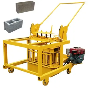 New building materials baking-free brick QM4-45 diesel brick making machine free download auto bricks project profile pdf