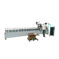 Fenêtre en bois porte cadre meubles Pvc placage profil emballage Machine profil stratification Machine colle froide et colle chaude
