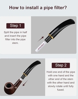 Filtres à pipe à fumer du tabac 9mm Tube de charbon actif filtre en papier Double face en plastique fumer des outils de charbon de bois actif