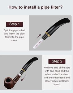 מסנני צינור עישון מסנני עשן 9 מ "מ מופעל מסנן פלסטיק כפול צדדי עישון כלי פחם פעיל - Product Image 5