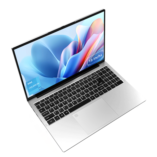 New Factory 16 Inch Slim Business Laptop Intel N95 Quad Core Windows 11 60Hz 16:10 Display Intel UHD Graphics 1TB SSD WiFi
