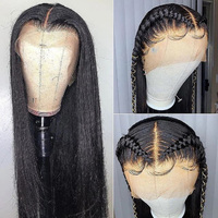 Прямая поставка, оптовая продажа, парики из натуральных человеческих волос Lacefront, парики Hd на сетке спереди, предварительно выщипанные бразильские 13X4 13X6, парик на сетке спереди