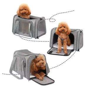 Oxford Pet Carrier <strong>Cat</strong> &amp; Dog Breathable Zipper Shoulder Slung Backpack <strong>Handbag</strong> Wholesale - Product Image 5