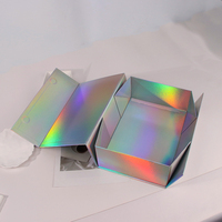 Logo personnalisé hologramme ondulé Mailer emballage expédition postale produit cosmétique boîte holographique