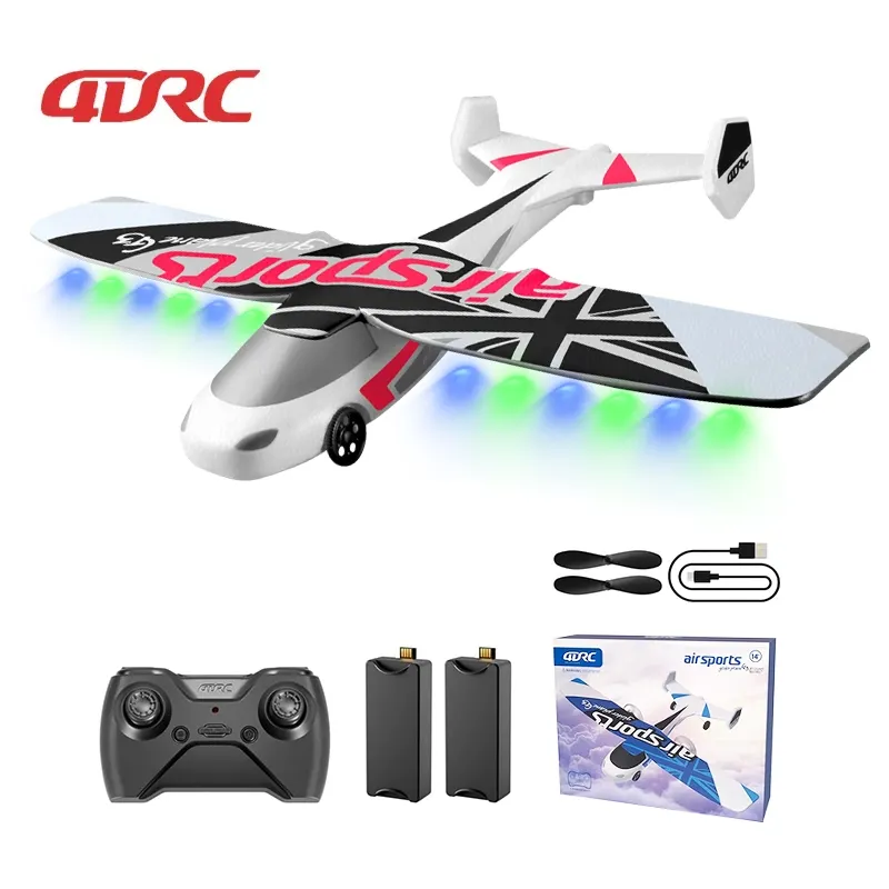 4DG3 Foam RC Glider Airplane 2 Channel Fixed Wingspans Jet Fighter 2.4G Remote Control Plane Hand Throw Flying RC Toys for Kids