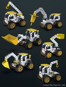 Kit de Ciencia para Armar, Juguetes STEM, 6 Estilos, Mini Modelo Metálico, Construcción, Coche de Metal Fundido a Presión, Juguete de Ensamblaje para Niños - Product Image 2