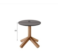 Fauteuil simple en rotin et teck massif de style chinois, ensemble de loisirs extérieur paresseux, imperméable et résistant au soleil, avec table basse assortie