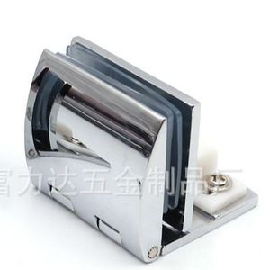 Charnière de porte en verre en acier inoxydable, ouverture à 180 degrés, surface miroir brillante pour accessoire de quincaillerie de porte de vitrine - Product Image 4