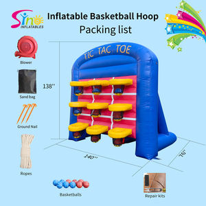 Canestro da Basket Gonfiabile a <span class=keywords><strong>9</strong></span> Palloni con Gioco Interattivo Tris per Bambini e Adulti, per Esercizio e Intrattenimento all'Aperto - Product Image 6
