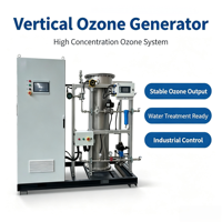 Système de désinfection de l'eau refroidi par air ZKOZONE 200g/h avec pompe PLC 380V, garantie 1 an, dimensions personnalisables