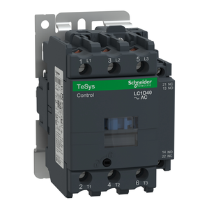 Contacteur AC non inversible TeSys D LC1D40M7/F7/Q7 40A 30HP 100kA SCCR 3 NO pour phase 220V/230V - Product Image 1
