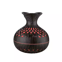 Diffuseur d'huiles essentielles intelligent à ultrasons portable de 500 ml avec grain de bois, LED, professionnel, pour la maison et la chambre, humidificateur d'air