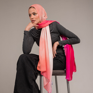 Personnalisé Ombre Respirant Léger Solide Modal Imprimé Blocage De Couleur Multifonction Toutes Saisons Hijab Long Châle Traditionnel - Product Image 2