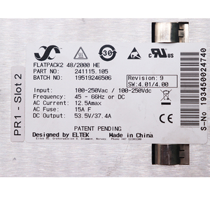 Eltek thương hiệu chỉnh lưu mô-đun flatpack2 48/2000 ông 2000W Viễn Thông CHỈNH LƯU mô-đun 241115.105 - Product Image 6