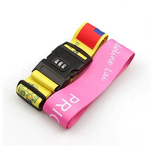 Adjustable Polyester <b>Luggage</b> Strap With Approved Lock Packing <b>Belt</b> for Suitcase Baggage Security Special Bag Parts & Accessories - Product Image 1