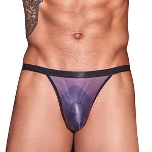 กางเกงในชายเซ็กซี่ ระบายอากาศได้ดี ยืดหยุ่นสูง เนื้อผ้าไหมเนียนนุ่ม ซีทรู บิกินี่ ทีแบ็ค จีสตริง รุ่น 3243 - Product Image 2