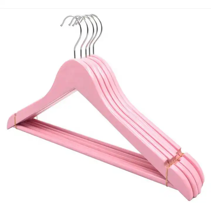 Wooden Kids Baby Hangers for Clothes Color Pink - China Baby