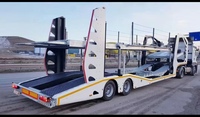 Remorque de transport de voiture à deux étages d'usine chinoise, semi-remorque de transport de voiture de transport de berline